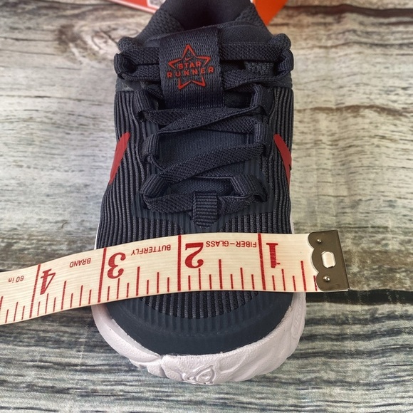 Nike Star Runner 4 NN Toddler Shoes Black/Red Size 6C - Picture 5 of 11